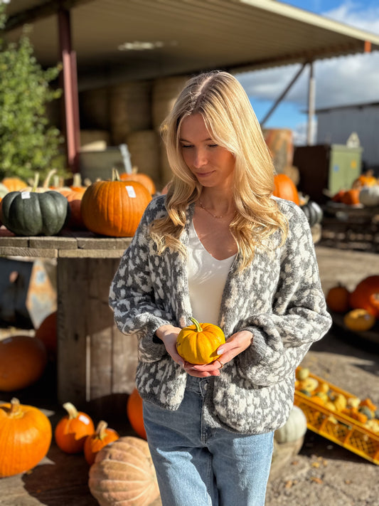 Cardigan Soft Leo Dream Knit - grau