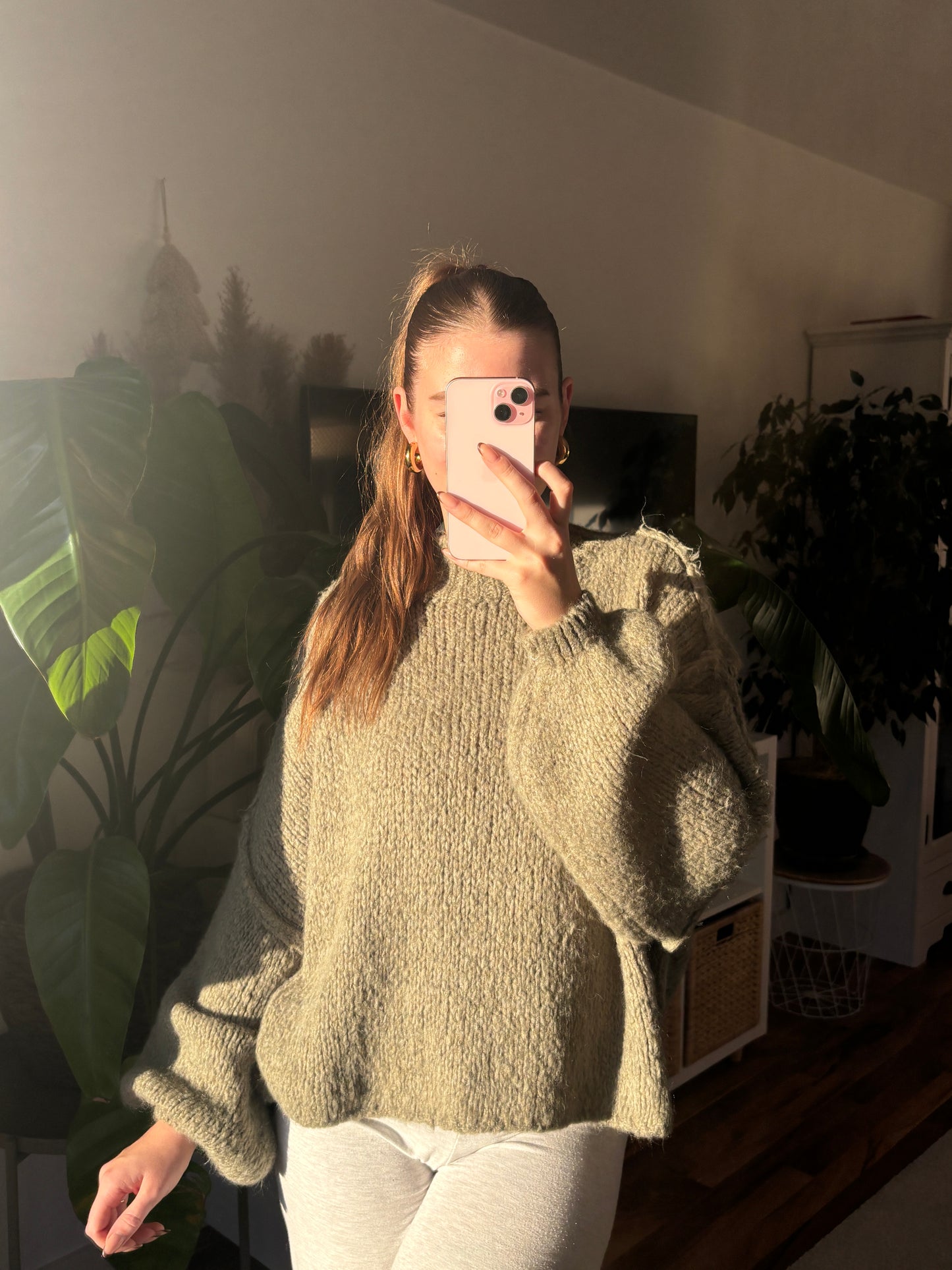 Snuggle Soft Sweater short - Olive