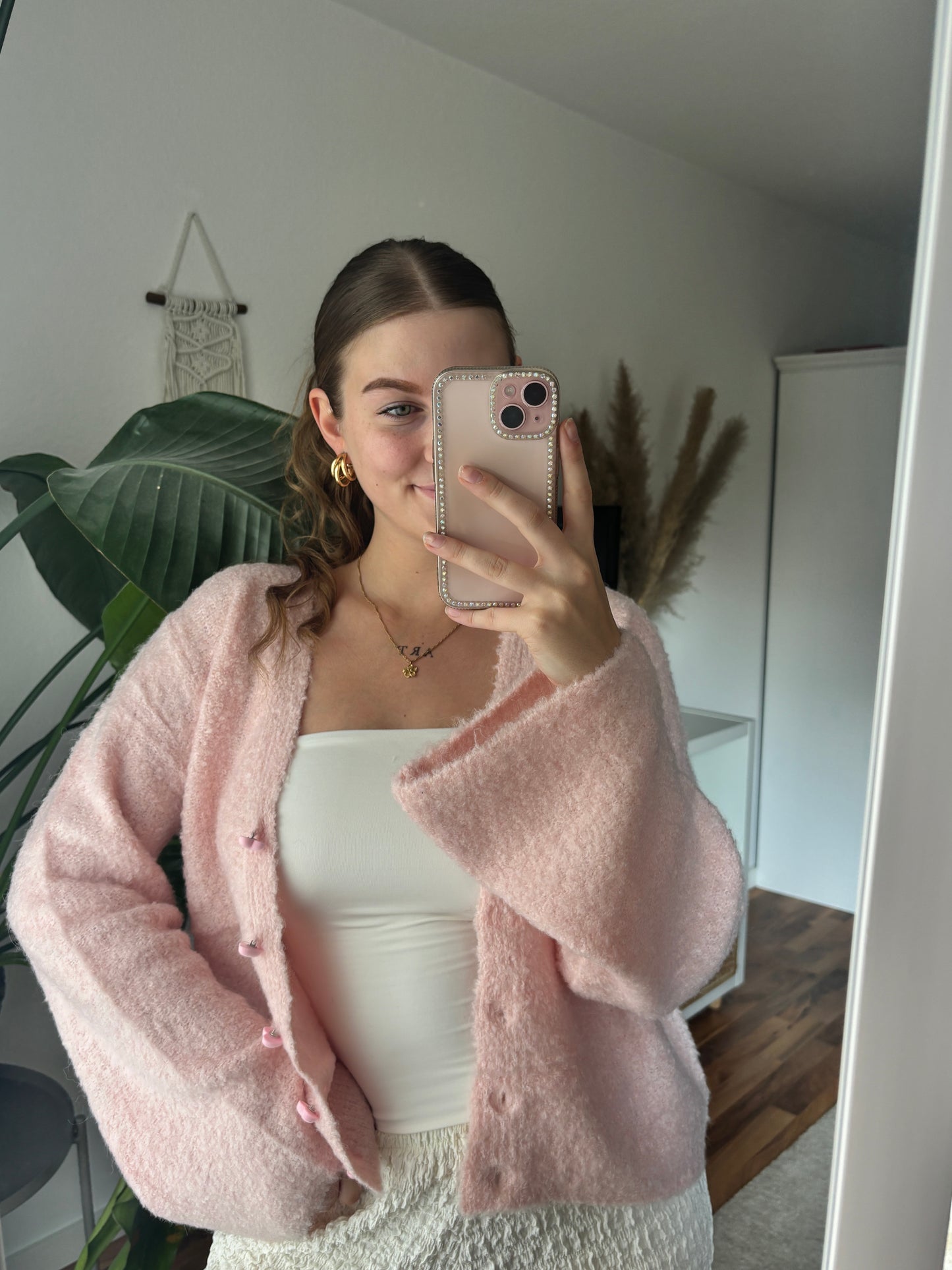 Cardigan mit Knöpfen - Strawberry Milk