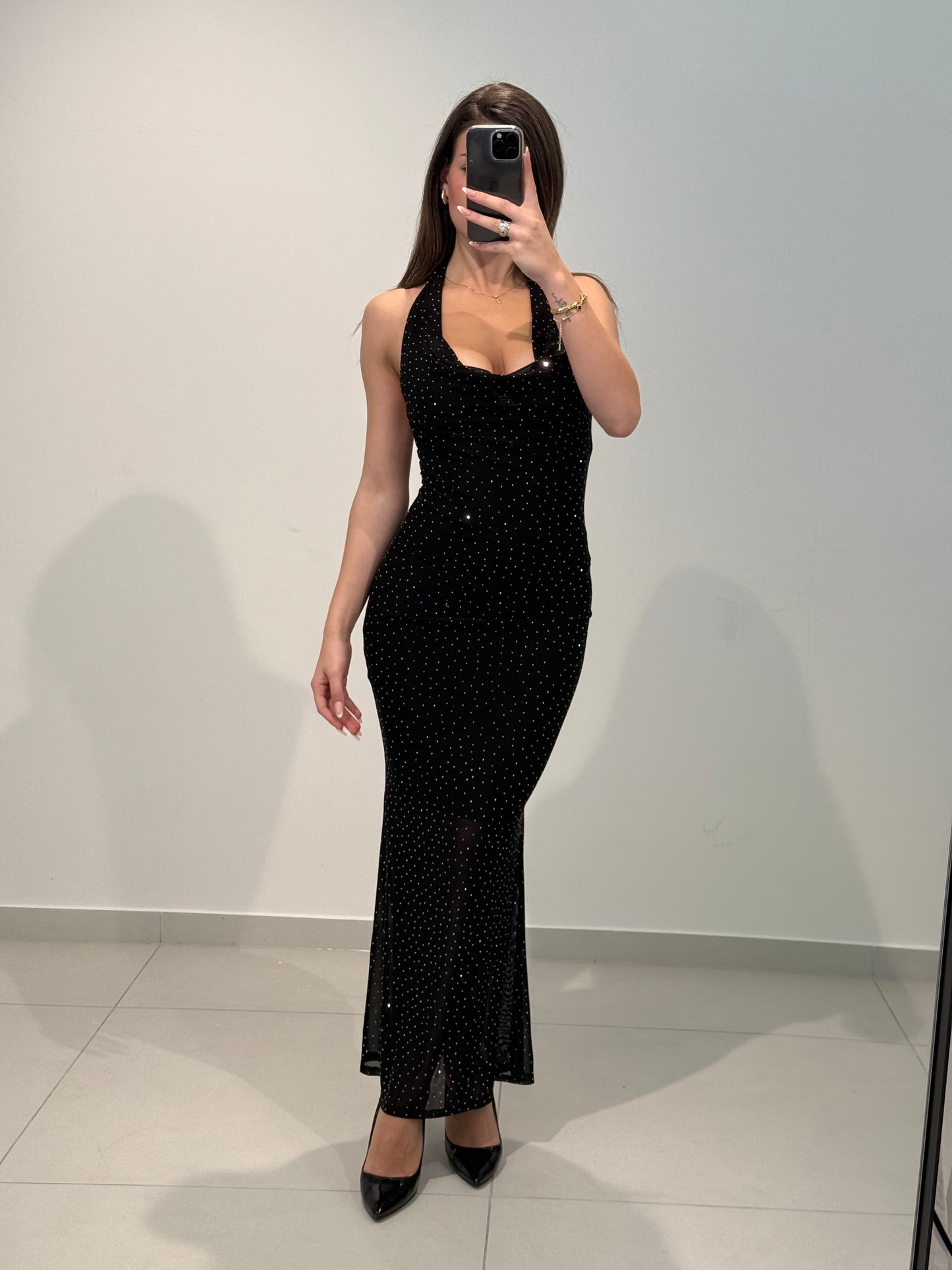 Midnight Sparkel Dress „schwarz“