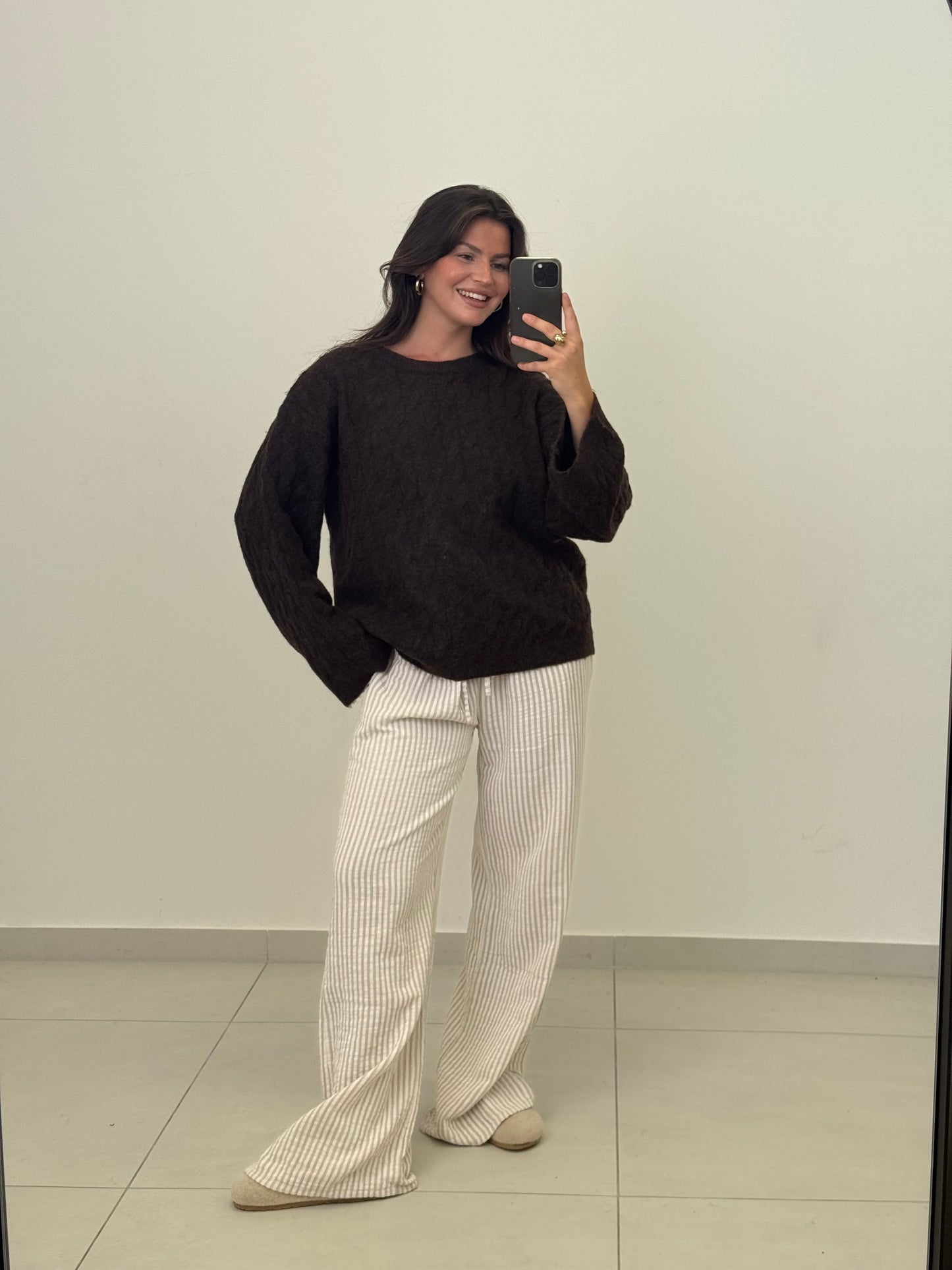 Strickpulli Autumn Mocha / braun