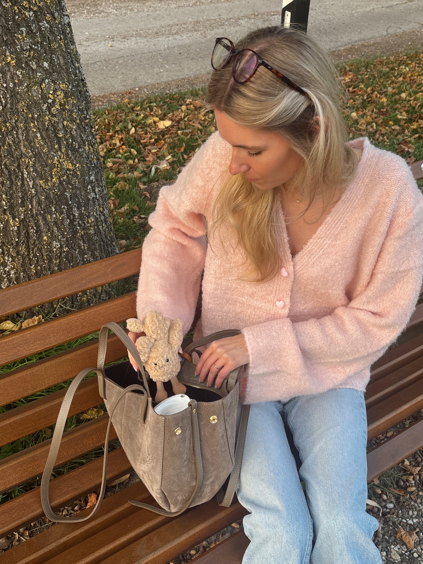 Cardigan mit Knöpfen - Strawberry Milk