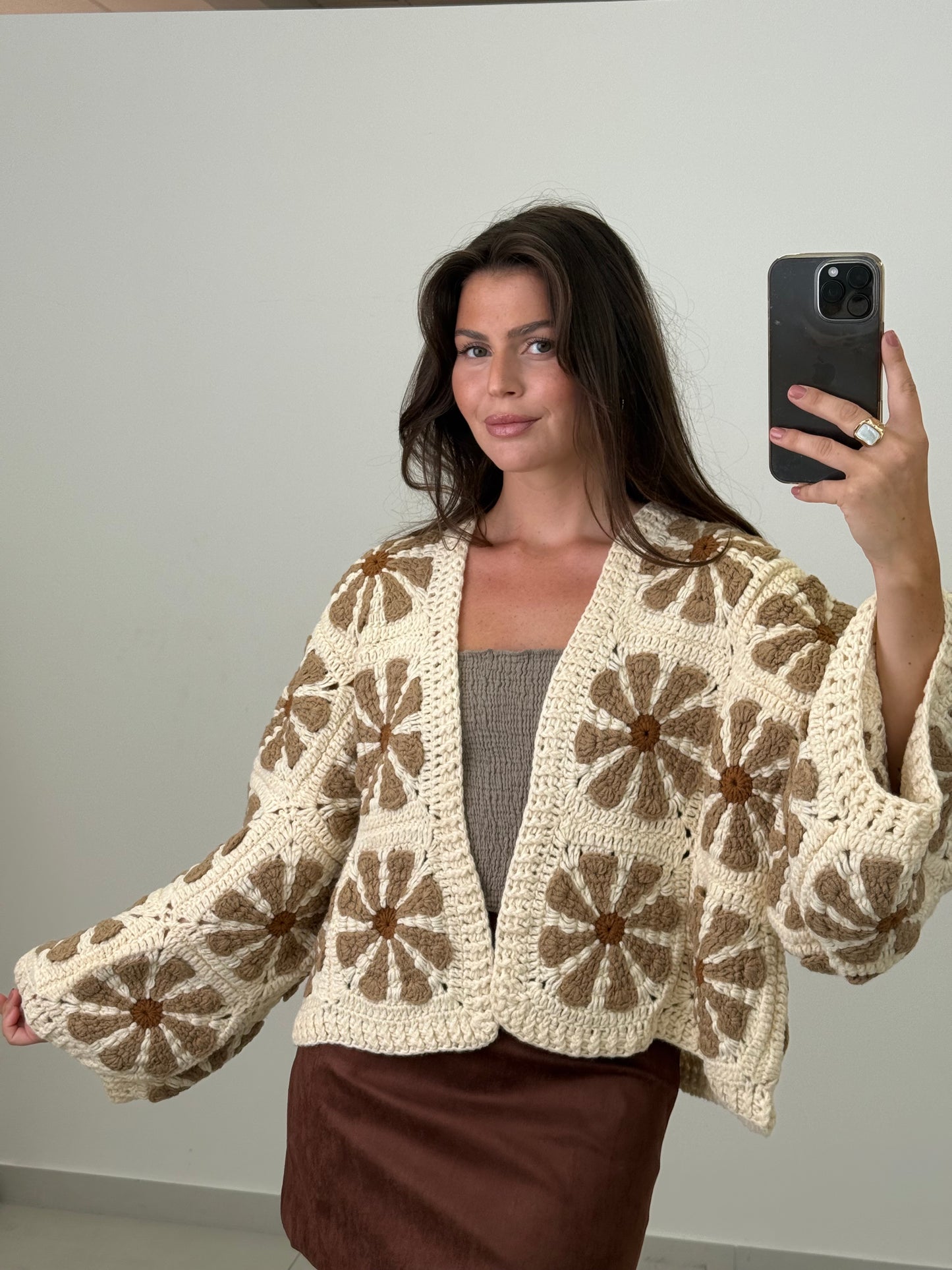 Häkeljacke Autumn Daisy / handmade