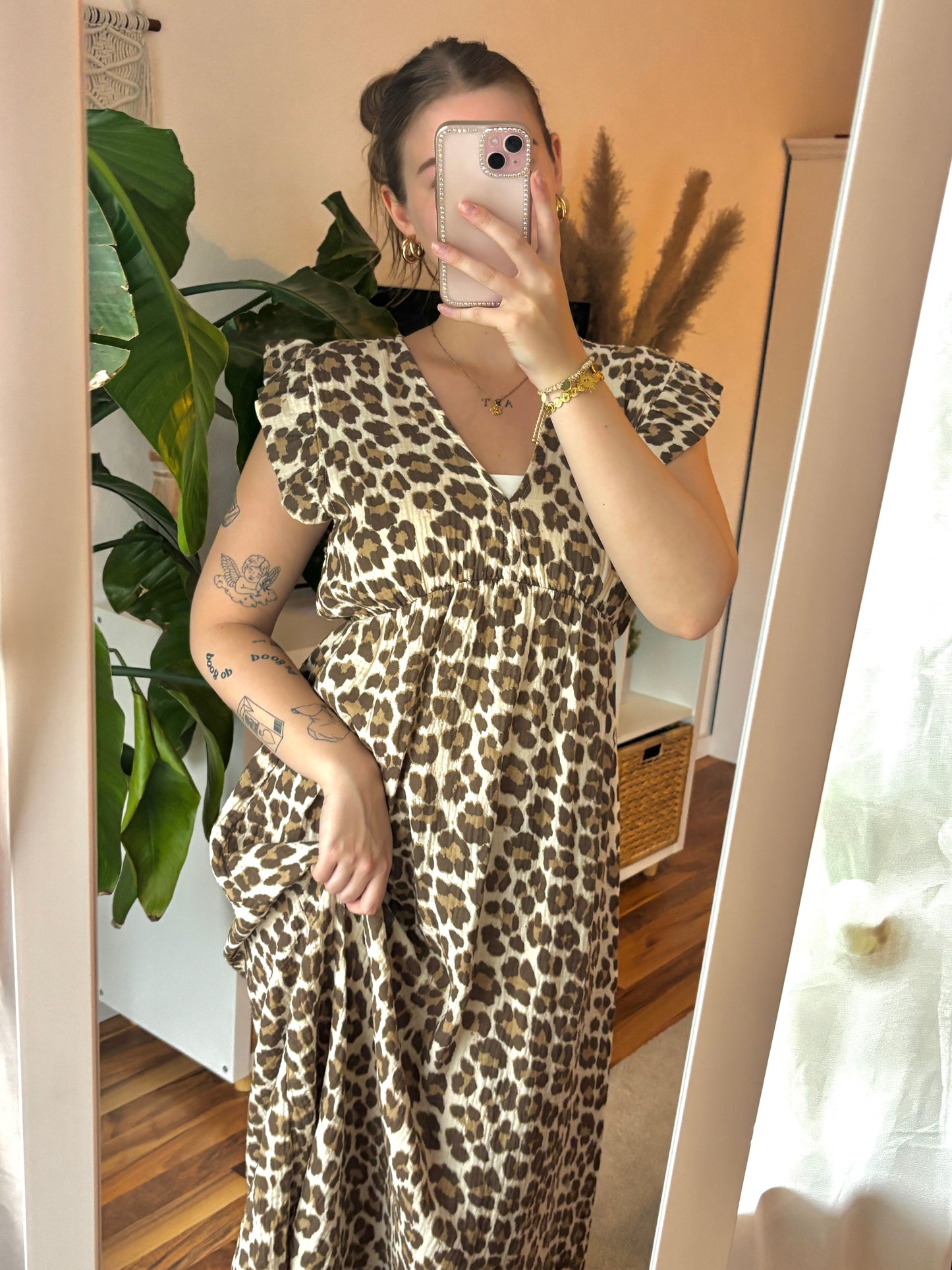 Boho Maxidress Leo / beige