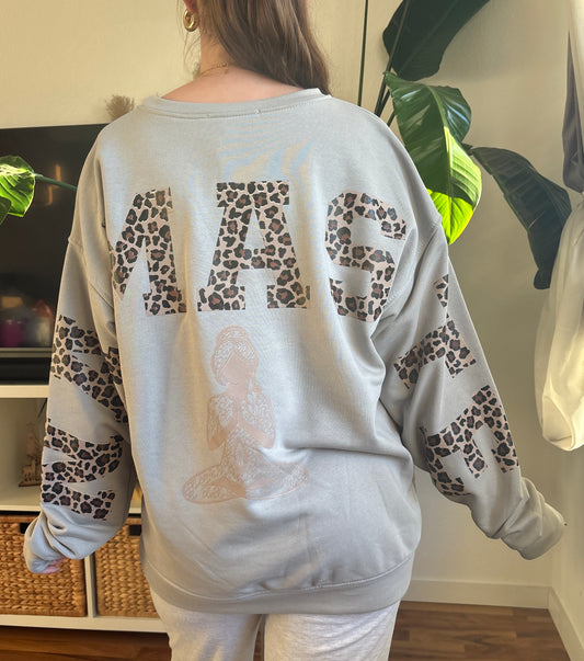 Leo Namasté Sweater - grau