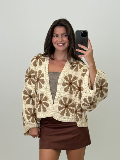 Häkeljacke Autumn Daisy / handmade