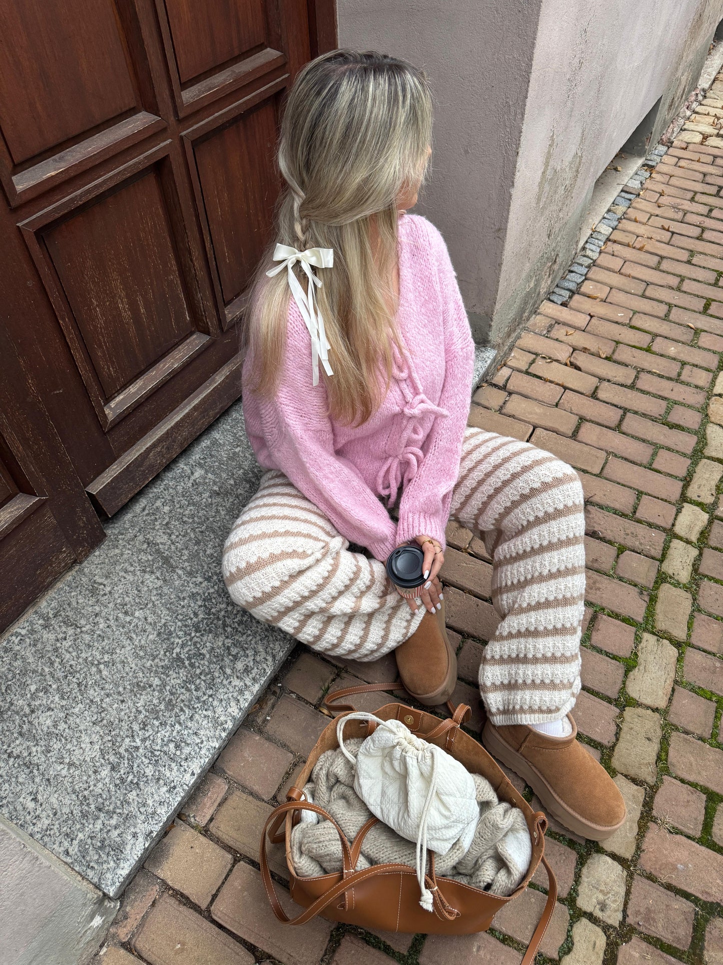 Cardigan Schleife Lilli - rosa