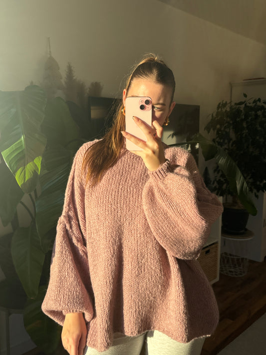 Snuggle Soft Sweater long - Altrosa