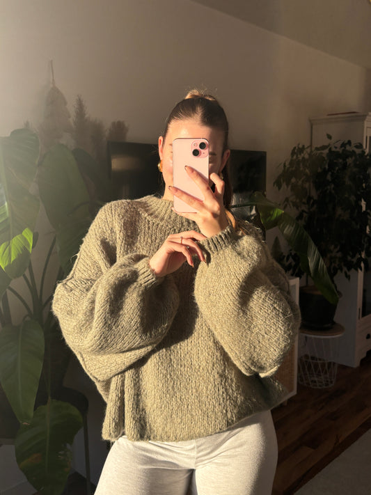 Snuggle Soft Sweater short - Olive