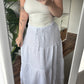 Musselin Maxirock - weiß