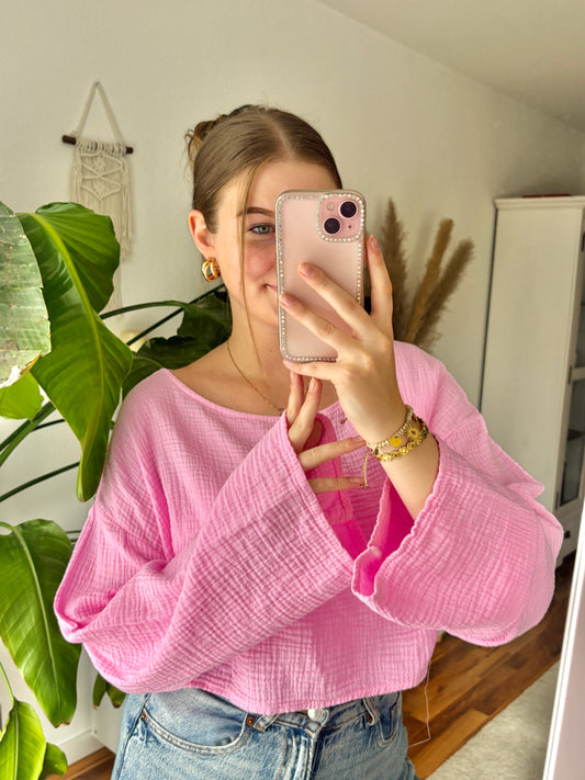Musselin Bluse „Cotton Candy“
