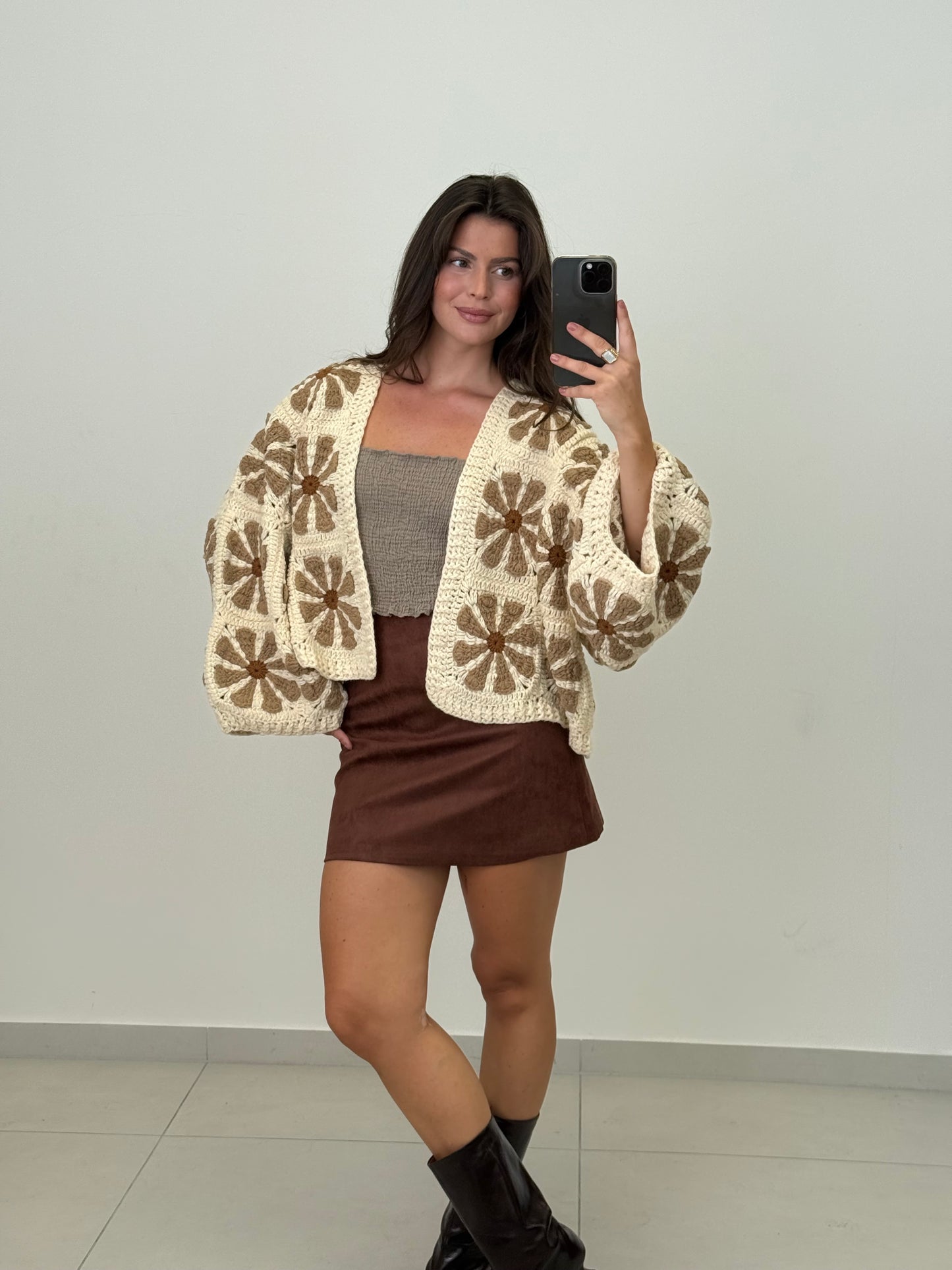 Häkeljacke Autumn Daisy / handmade