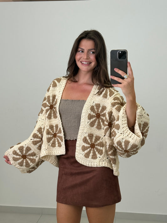 Häkeljacke Autumn Daisy / handmade