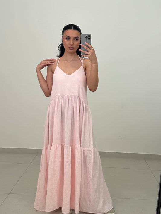 Maxikleid locker - Jolie / rosa