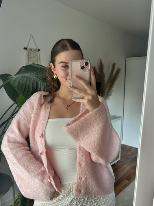 Cardigan mit Knöpfen - Strawberry Milk