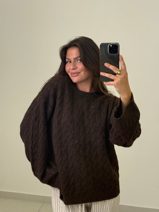 Strickpulli Autumn Mocha / braun