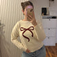 Bow Lover Sweater – Cream Edition