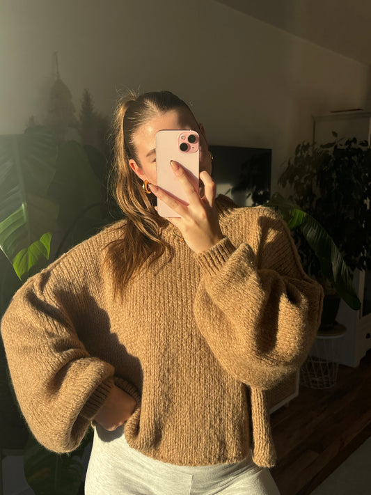 Snuggle Soft Sweater short - Beige