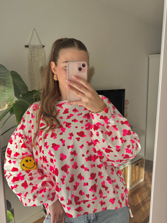 Pulli Smiley - pink