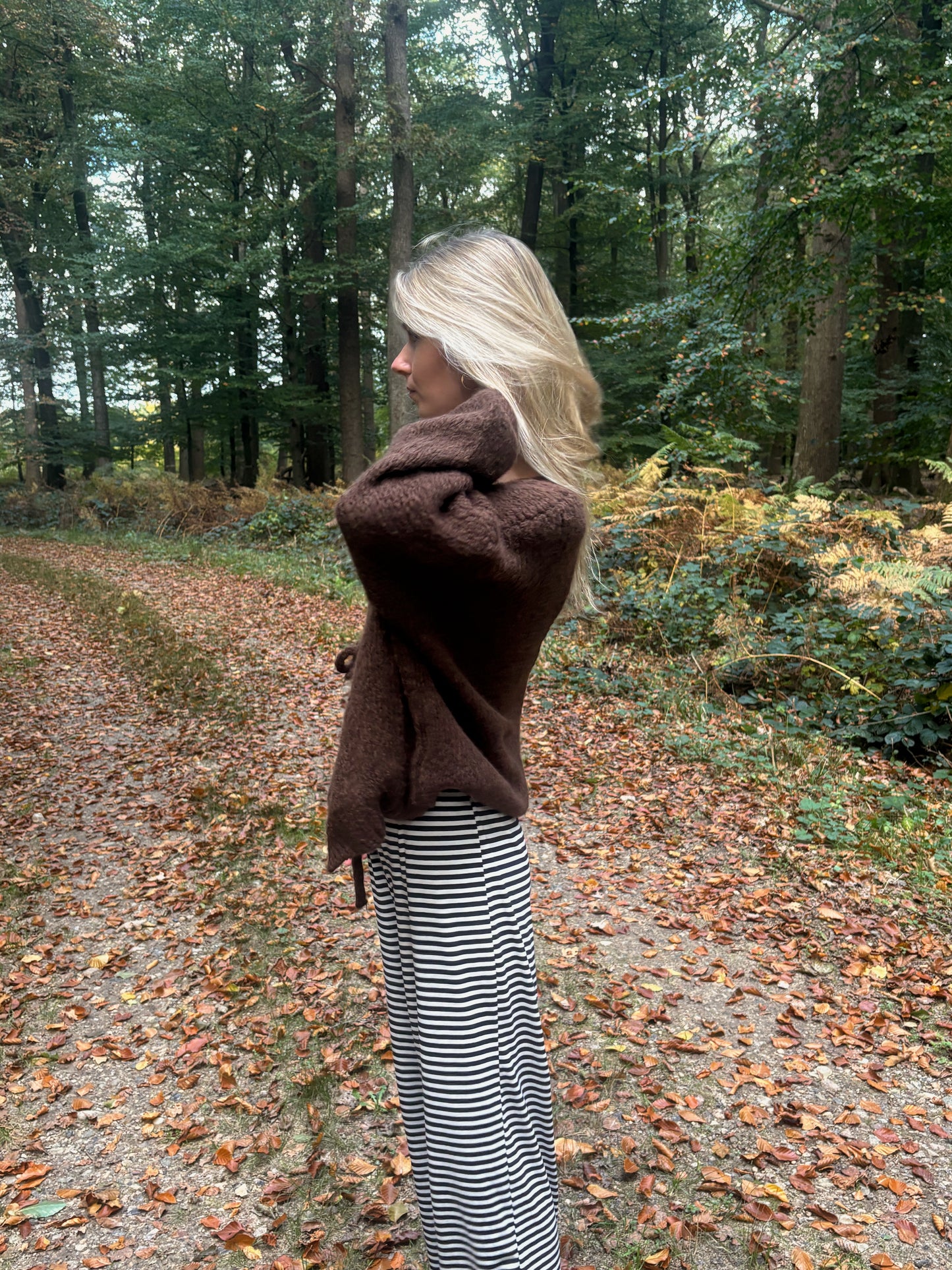 Cardigan Schleife Lilli - braun