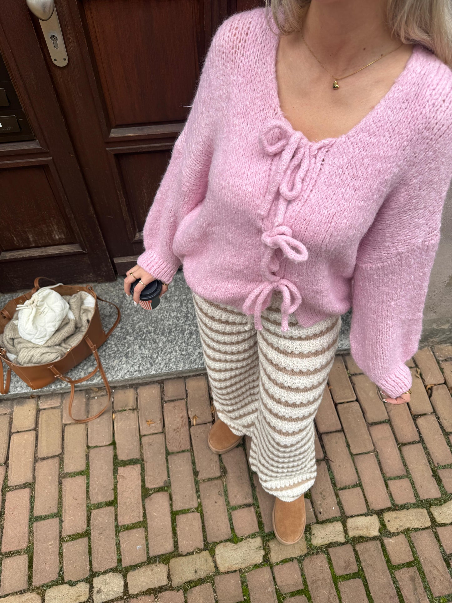 Cardigan Schleife Lilli - rosa