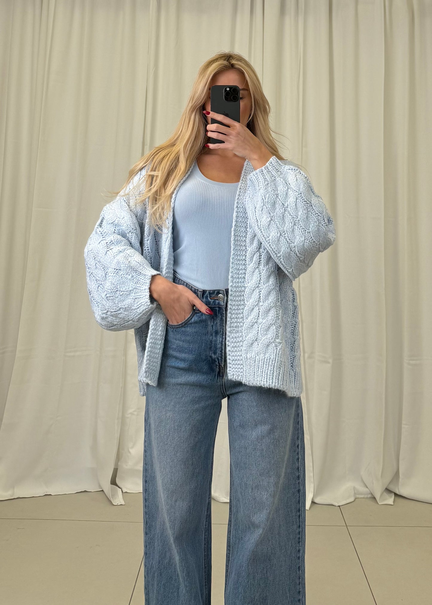 Spring Cloud Cardigan / blau