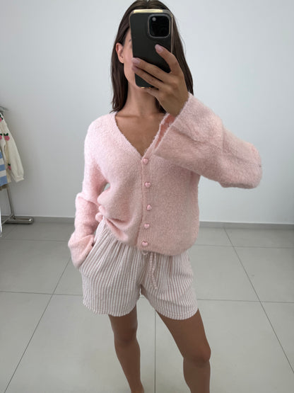 Cardigan mit Knöpfen - Strawberry Milk