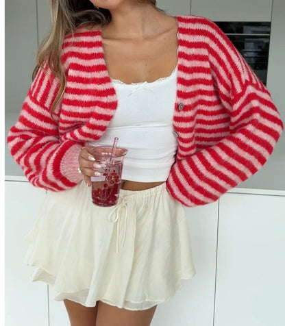 Vorbestellung! Cardigan Frosted Cranberry - rot